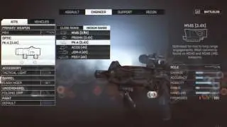 Battlefield 4 Engineer Class Breakdown - All 35 weapons optics and gadgets of death