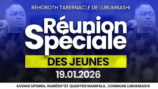 REUNION DES JEUNES DU LUNDI 19-01-2026 | REHOBOTH TABERNACLE I