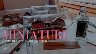 Bottle Art| Crafting a Masterpiece from Scraps | Bottle Transformation | Bamboo Crafts