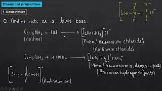 Aniline | Chemical Properties | F.G-3 | Organic | Class 12