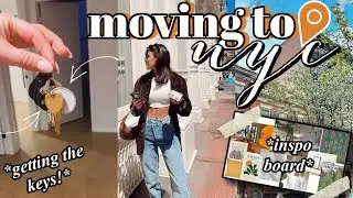 NYC Moving Vlog || getting the keys, decor shopping, inspo board