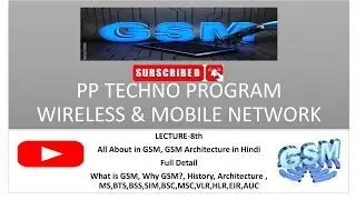 GSM Architecture in Hindi || Mobile Communication