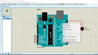 #1 LED light blinking using Arduino and Proteus
