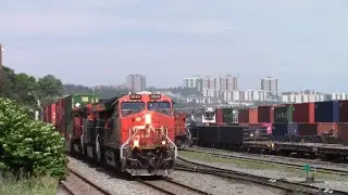 Stack Train CN 120 Arriving at Rockingham Yard - Halifax, NS
