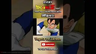 Can You Recreate Vegeta And Zarbon's 2nd Fight With SH Figuarts? #dragonball #shfiguarts #shorts
