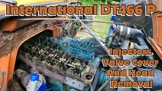 Ремонт двигателя International DT466, часть 2. Снятие головки блока цилиндров