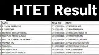 HTET Result 2025/Haryana TET Result 2025/HTET Result 2025 Score Card Download Link/HTET Result