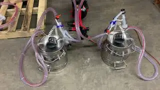 How to assemble a Getagri quadruple  milking machine for milking 4 or 2 goats at a time.