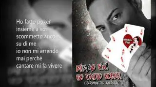 MIMMO FINI - Ho fatto poker (TESTO)