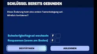 Fortnite F Taste geht nicht pc Tutorial