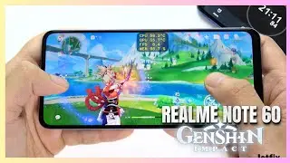 Realme Note 60 Genshin Impact Gaming test | Unisoc Tiger T612, 90Hz Display
