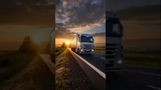Giant Truck Speeding on the Highway, the Ending Shocks You! #short #cars #truck #drive #simulation