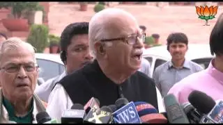 BJP Byte: BJP Delegation met with President on govt. attack on CAG: Sh. L. K. Advani: 12.09.2012