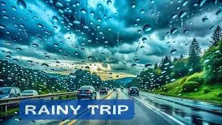 Relaxing Rainy Ride with Calm Music #rainyday #relaxing