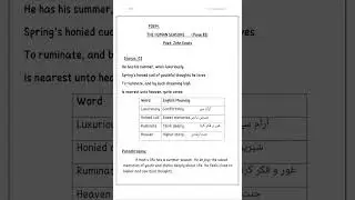 THE HUMAN SEASONS 9th class Stanza 2👉 For complete detail, watch the full video on channel.