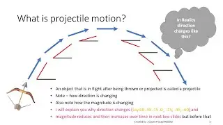 04 Projectile motion, affect of angle of throw, maximum range, maximum height n time of flight
