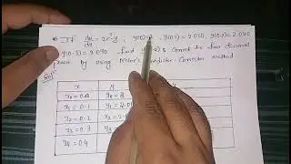 Milnes Predictor Corrector Method and Formula.#Numerical Methods 