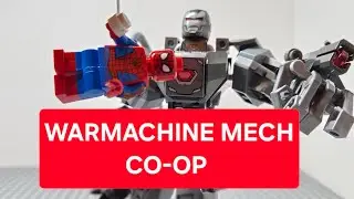 LEGO 76277 War Machine Mech coop Build with Spider-Man