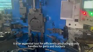 Automatic Hydraulic CNC Rivet End Bucket Handle Bending Making Machine