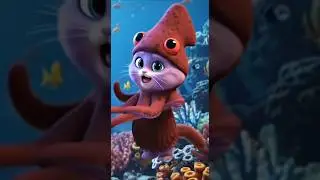 vampire squid cat dancing #dancingcat #shorts #aicat #vampiresquid #cutecat