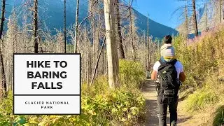 Baring Falls Glacier National Park Montana | Hiking Vlog 4K Video