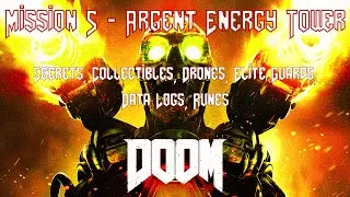 DOOM - Уровень 5 - Башня аргент-энергии - (Предметы коллекционирования, Журналы данных, Классичес...