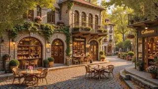 Positive Jazz Music at European Coffee Shop ☕ Elegant Jazz Instrumental for Happy Mood