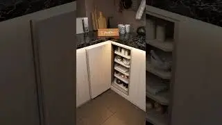 The Creative Rotating Cabinet in Kitchen