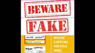 Beware of fake online captcha jobs