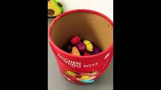Wooden fruits magnetic velcro vegetables toy | play master video