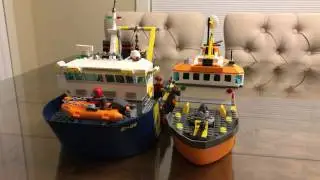 Lego Deep sea exploration vessel vs arctic icebreaker