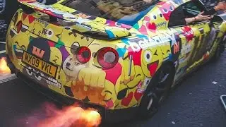 GUMBALL 3000 LONDON GTR FLAMES 🔥