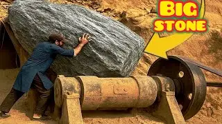 ☠️EXTREME Oddly Satisfying Giant Rock Destruction 💥| Rock Crushing ASMR| Crushing ASMR|Rock Crusher