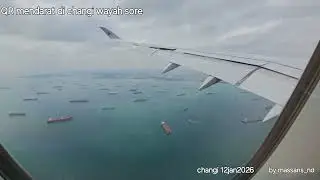 QR mendarat di changi singapore 12jan2016, join  di SL