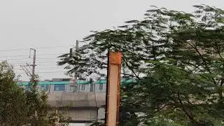 Aqua Blue Line AnsalPlaza  Greater Noida, Uttarpradesh  India Metro station 🚋🚈😊😍