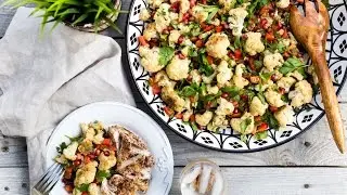 Roasted Cauliflower & Pomegranate Salad