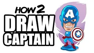 How to Draw Captain America (Avengers: Infinity War) Easy Step-by-Step Tutorial  (2)