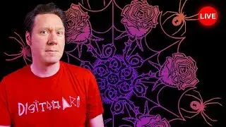  LIVE: Black Widows & Roses - Halloween Product Design with Photoshop CC 2019