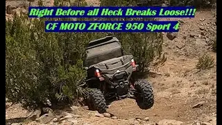 2024 CF MOTO ZForce 950 Sport 4s taking on a Bad Slope in Santa Fe NM