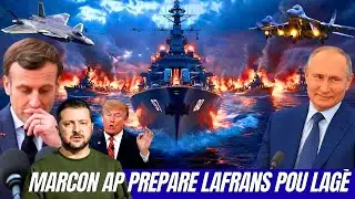 Marcon ap prepare Lafrans pou lagè, 84% nan fransè pa dakò ak politik prezidan an😱 OTAN frape fò