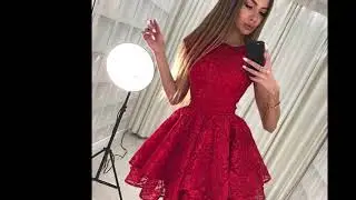 2018 Modest Red HD/Homecoming Dresses