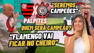 Neto e Ronaldo PROVOCAM e CRAVAM PALPITES para FLAMENGO X CORINTHIANS | MANO A MANO Jogo Aberto