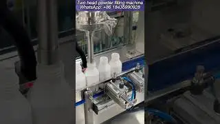 two head powder filling machine #fillingmachine #powderfillingmachines #shortvideo #factory #foryou