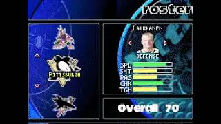 NHL Hitz 2003 GBA Pittsburgh Penguins Roster