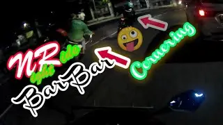 NR Serruu abiss..!! KANG OJOL GAK MAU KALAH IKUTAN CORNERING || #MotoVlog Indonesia || #Baron Oncame