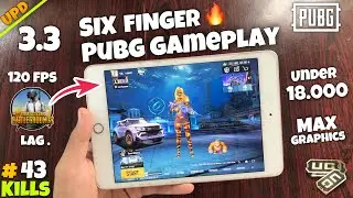 OMG 🤯 PUBG MOBILE 6 FINGER GAMEPLAY || IPAD MINI 5 PUBG TEST 2024 || IPAD MINI 5 BGMI TEST HANDCAM