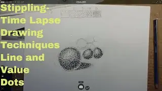 Stippling- Time Lapse Line Drawing Techniques