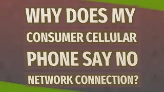 Why Does My Consumer Cellular phone say no network connection?