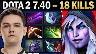 Профессиональный игрок за Drow Ranger с 18 убийствами и Shadow Blade &mdash; керри в Dota.