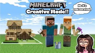 GuffyPlays: Just a Mom building in Minecraft and it's NOT Survival | Minecraft